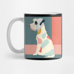 70s Sealyham Terrier Vibes: Pastel Pup Parade Mug